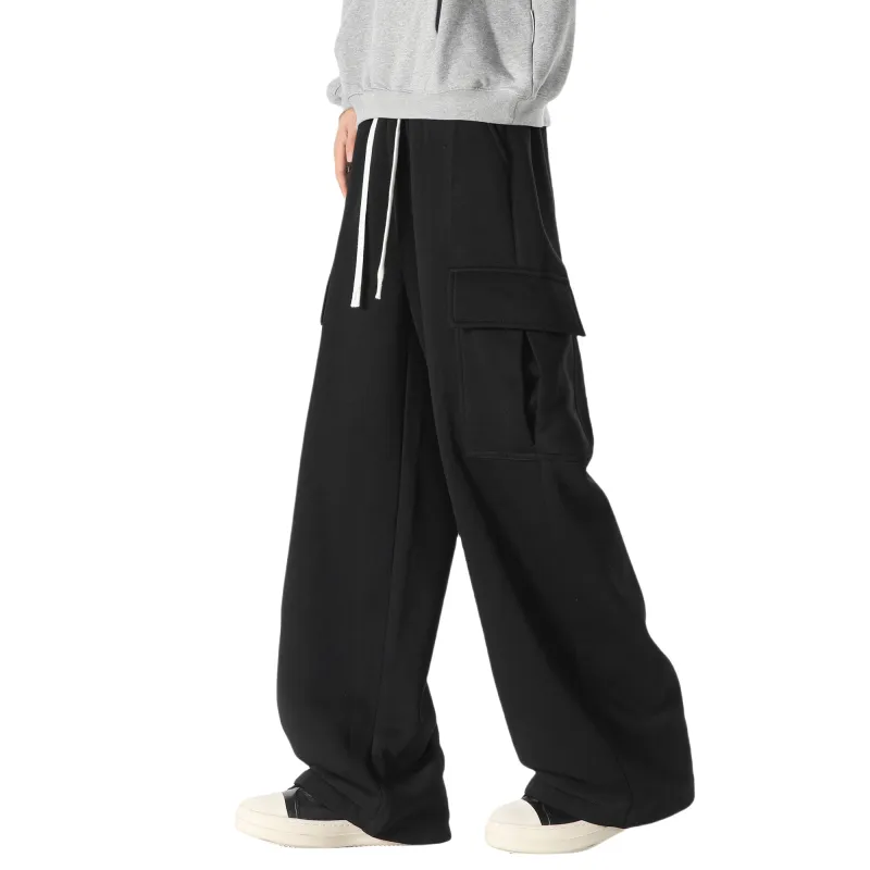 Caramella Casual Pants Unisex White Heather Gray-2