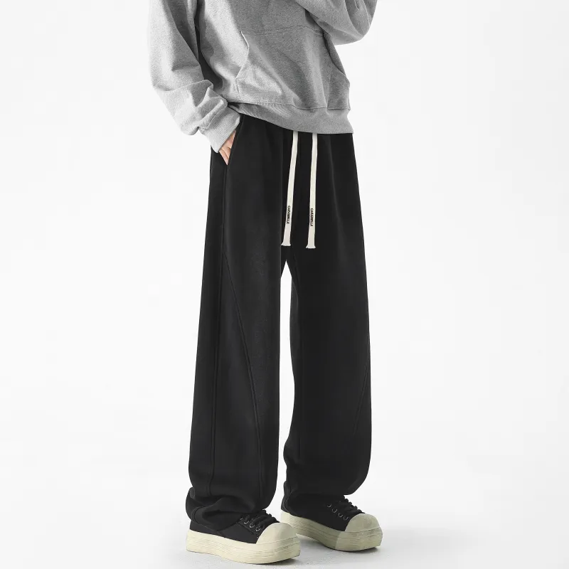 Caramella Casual Pants Unisex Black-4