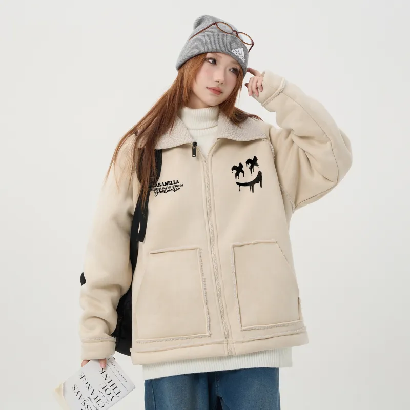 Caramella Velvet feel Coat Unisex-13