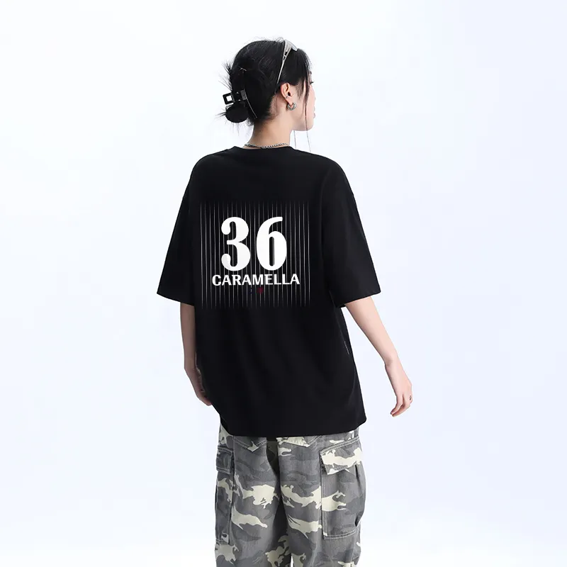 Caramella Drop Shoulder Sleeve T Shirt Women's-11