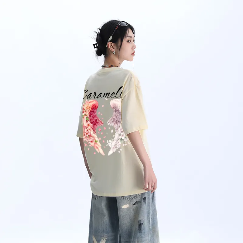 Caramella Drop Shoulder Sleeve T Shirt Women's-23