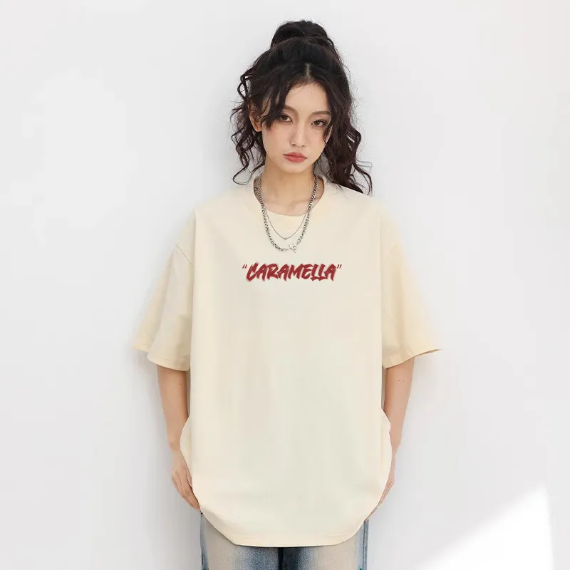 Caramella Drop Shoulder Sleeve T Shirt Women's-23