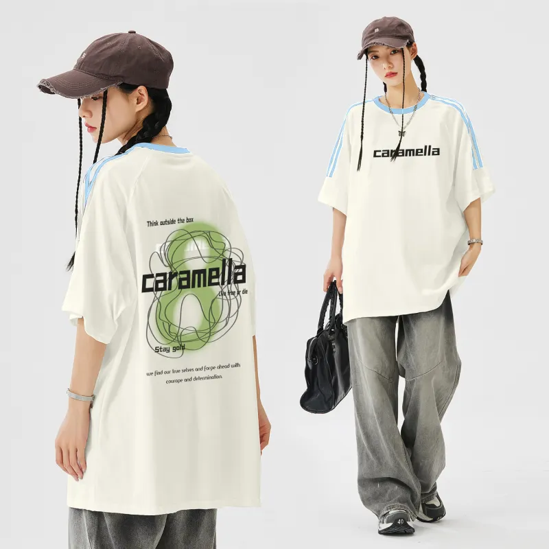 Caramella Drop Shoulder Sleeve T Shirt Women's-15