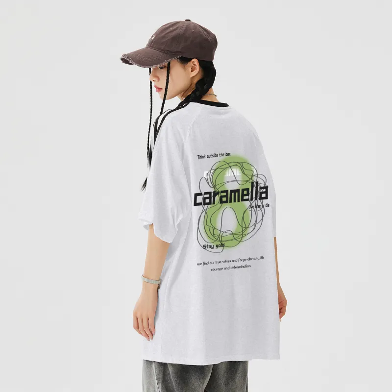 Caramella Drop Shoulder Sleeve T Shirt Women's-9
