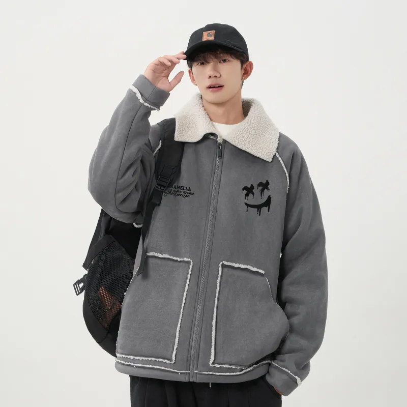 Caramella Velvet feel Coat Unisex-17