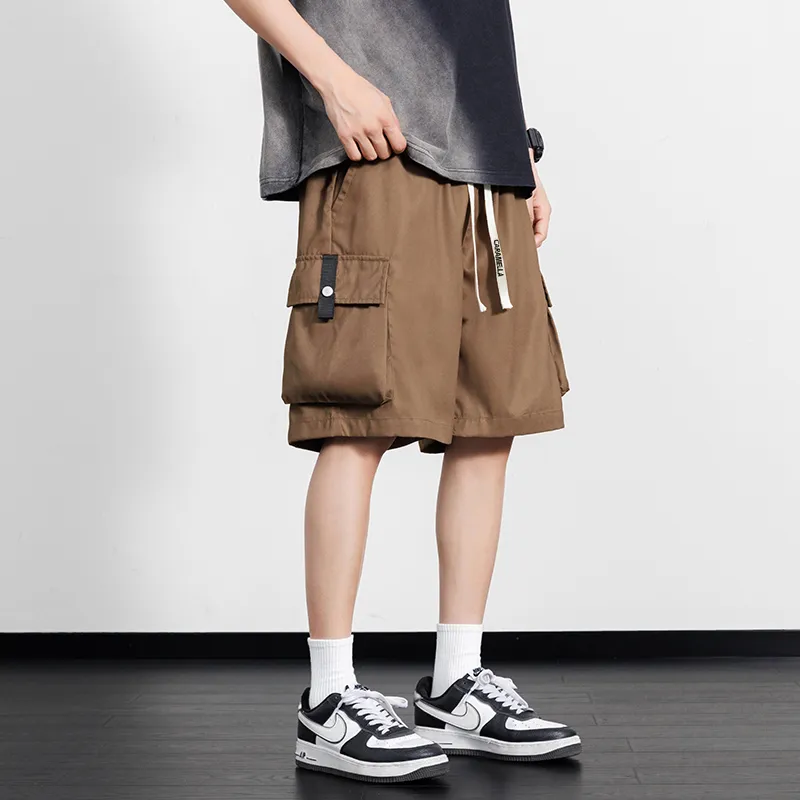 Caramella Cargo Shorts Unisex Black-15