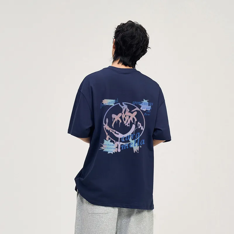 Caramella T Shirt Unisex Navy Blue-2
