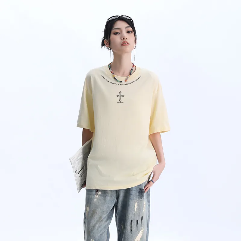 Caramella Drop Shoulder Sleeve T Shirt Women's-22