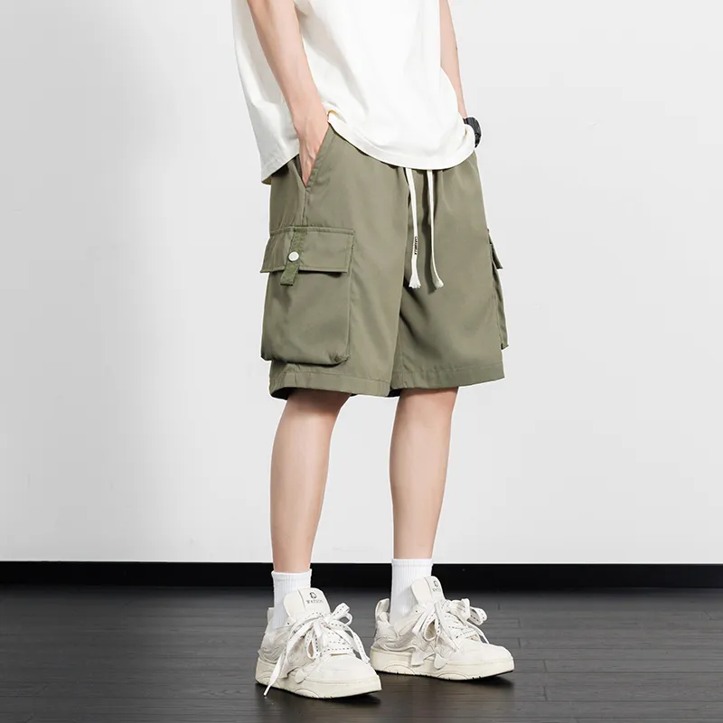 Caramella Cargo Shorts Unisex Black-22
