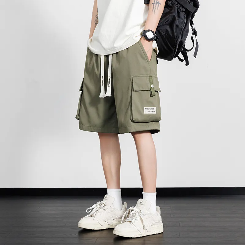 Caramella Cargo Shorts Unisex Black-19