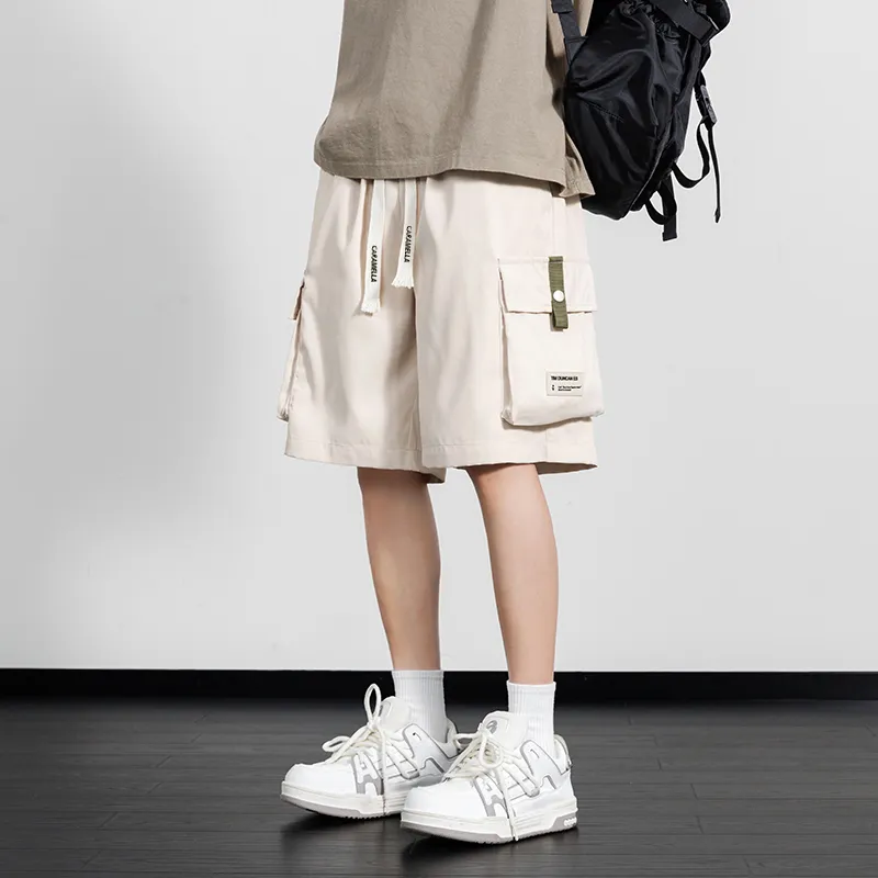 Caramella Cargo Shorts Unisex Black-27