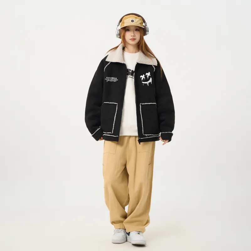 Caramella Velvet feel Coat Unisex-4