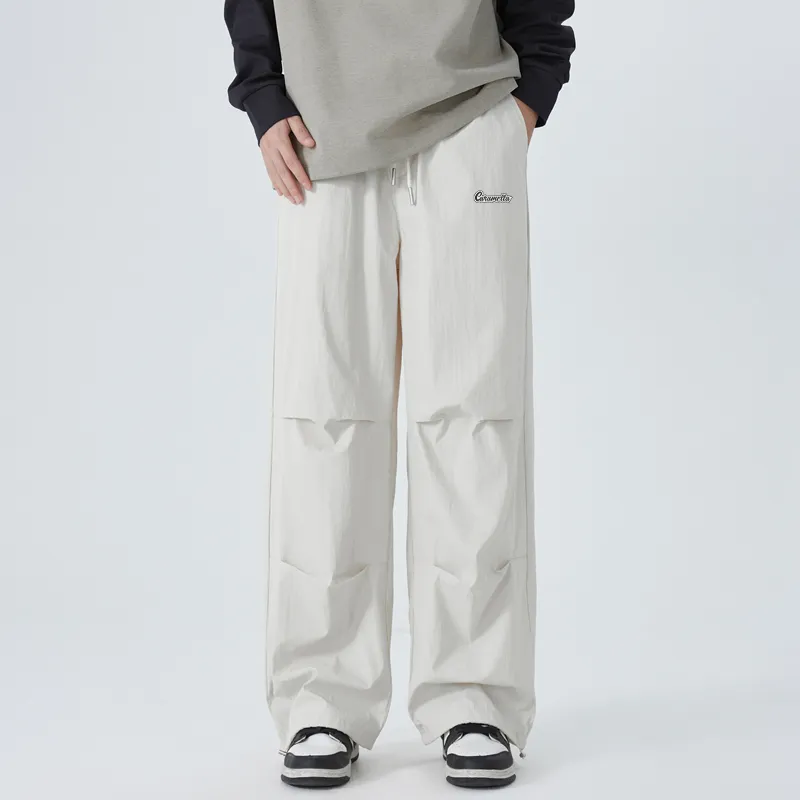 Caramella Casual Pants Unisex White Jade Color-2