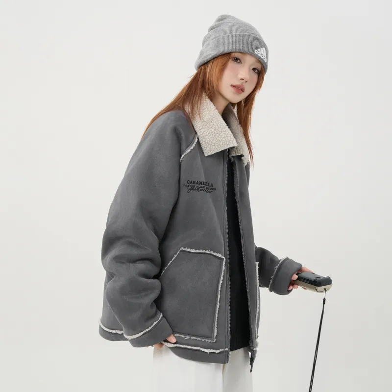 Caramella Velvet feel Coat Unisex-20
