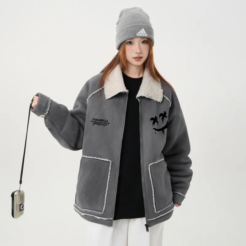 Caramella Velvet feel Coat Unisex-21