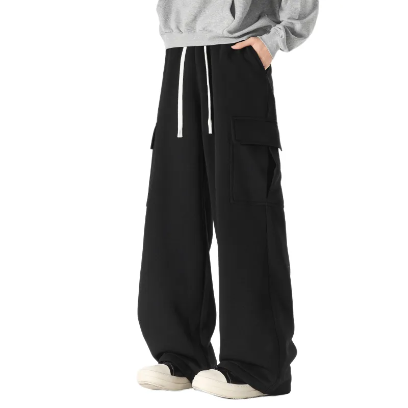 Caramella Casual Pants Unisex White Heather Gray-3