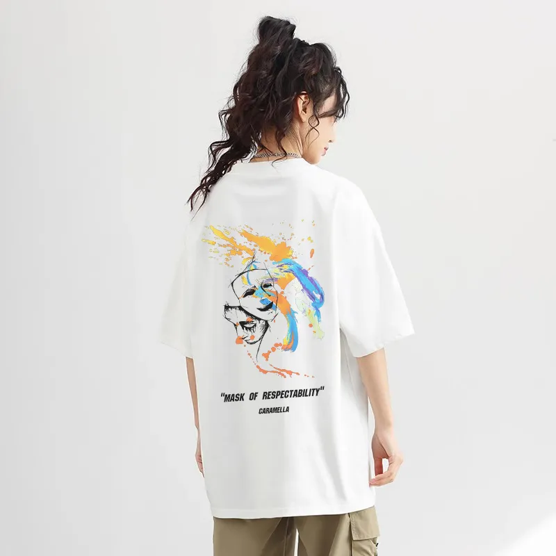 Caramella Drop Shoulder Sleeve T Shirt Women's-2