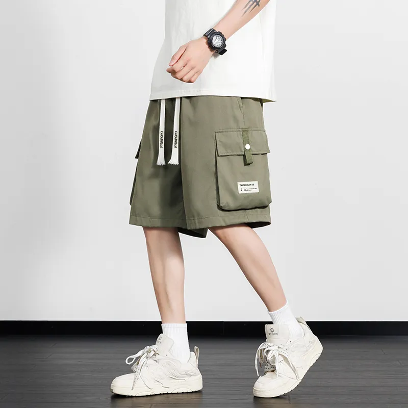 Caramella Cargo Shorts Unisex Black-20
