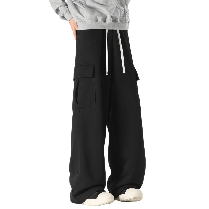 Caramella Casual Pants Unisex White Heather Gray-1