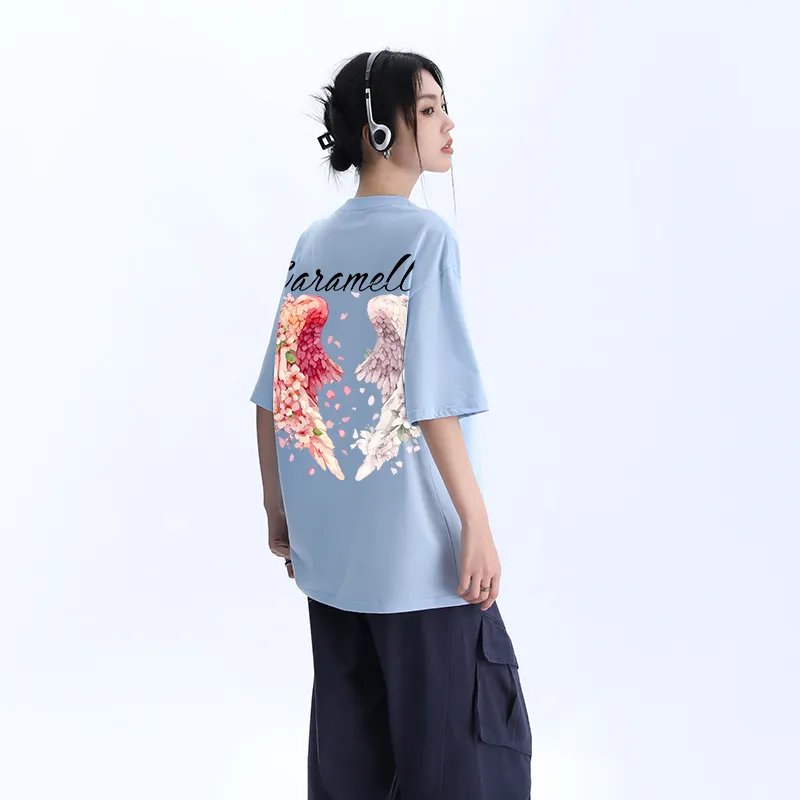 Caramella Drop Shoulder Sleeve T Shirt Women's-27