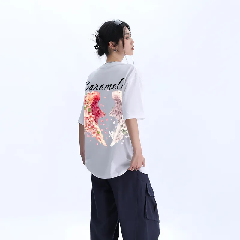 Caramella Drop Shoulder Sleeve T Shirt Women's-3