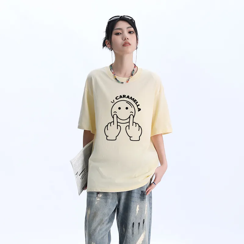 Caramella Drop Shoulder Sleeve T Shirt Women's-22
