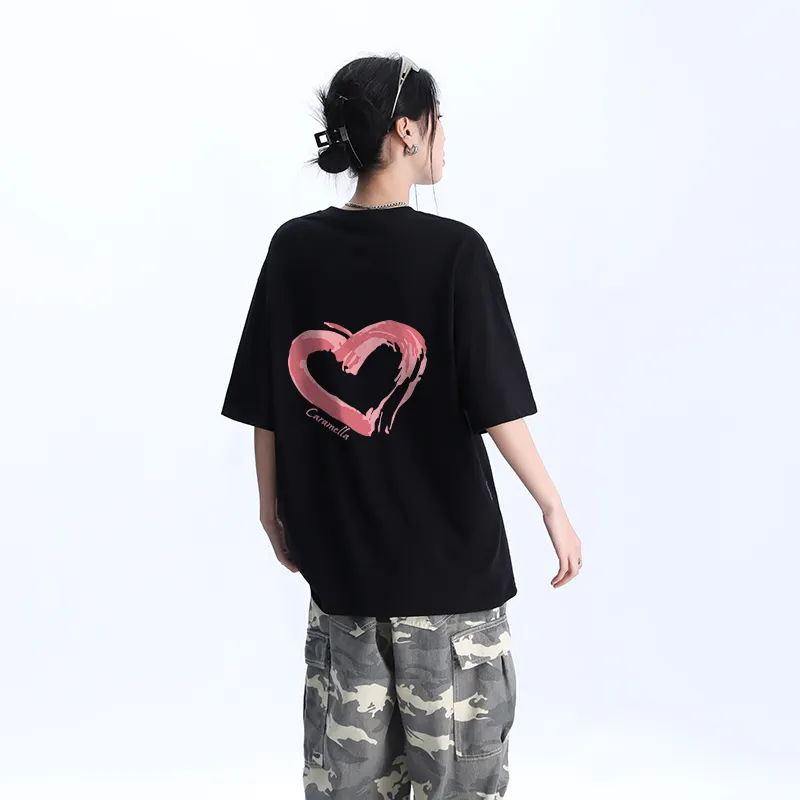 Caramella Drop Shoulder Sleeve T Shirt Women's-11