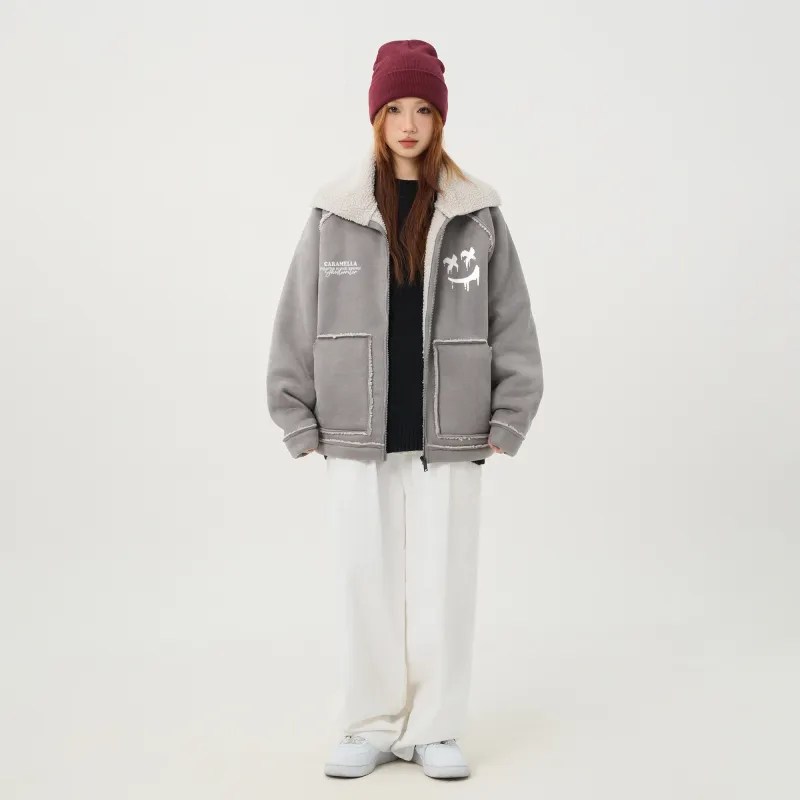 Caramella Velvet feel Coat Unisex-29