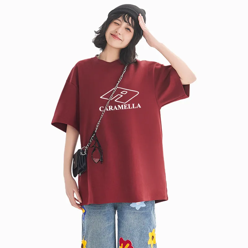 Caramella Drop Shoulder Sleeve T Shirt Women's-18