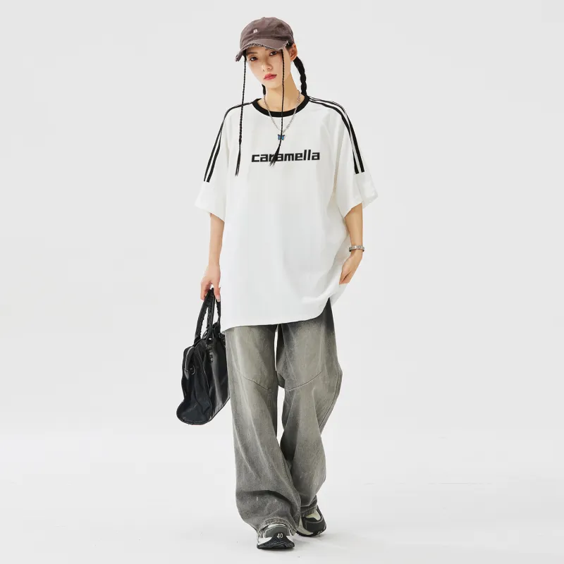 Caramella Drop Shoulder Sleeve T Shirt Women's-2