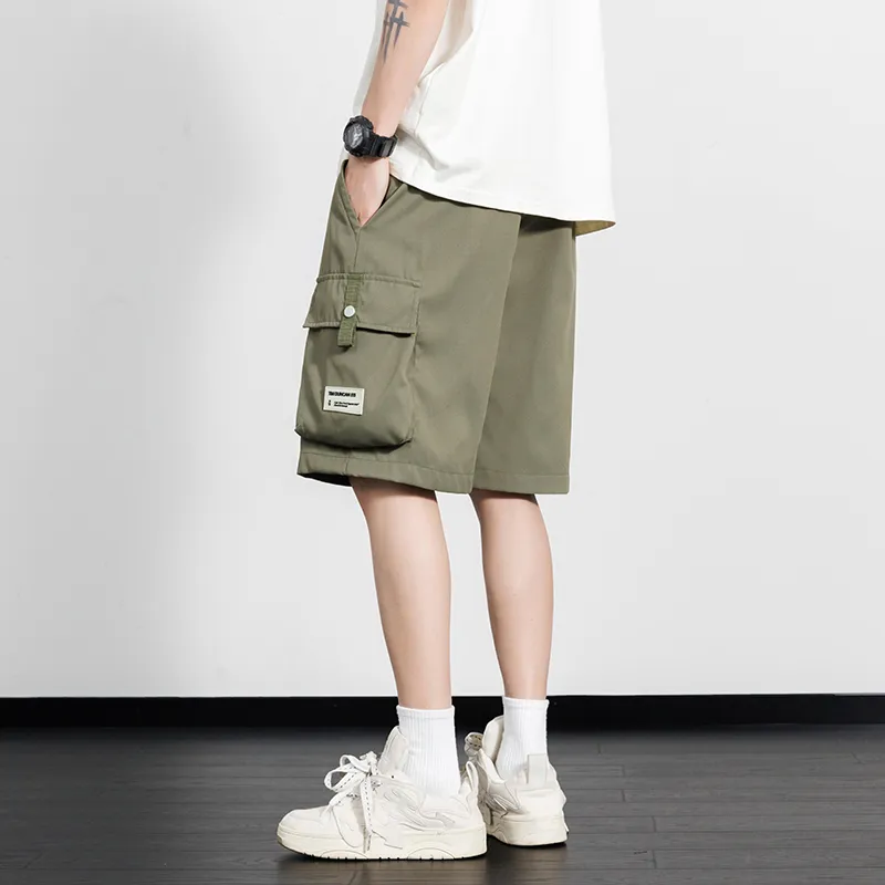 Caramella Cargo Shorts Unisex Black-21