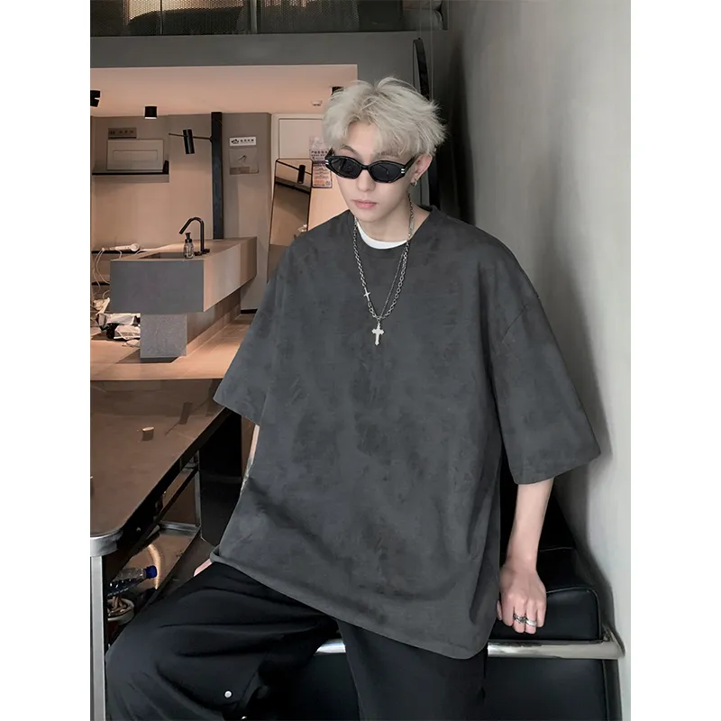 Caramella Drop Shoulder Sleeve T Shirt Unisex-9