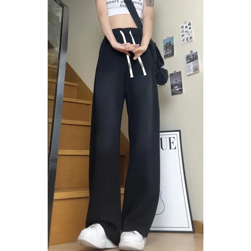 Caramella Casual Pants Unisex Black-4