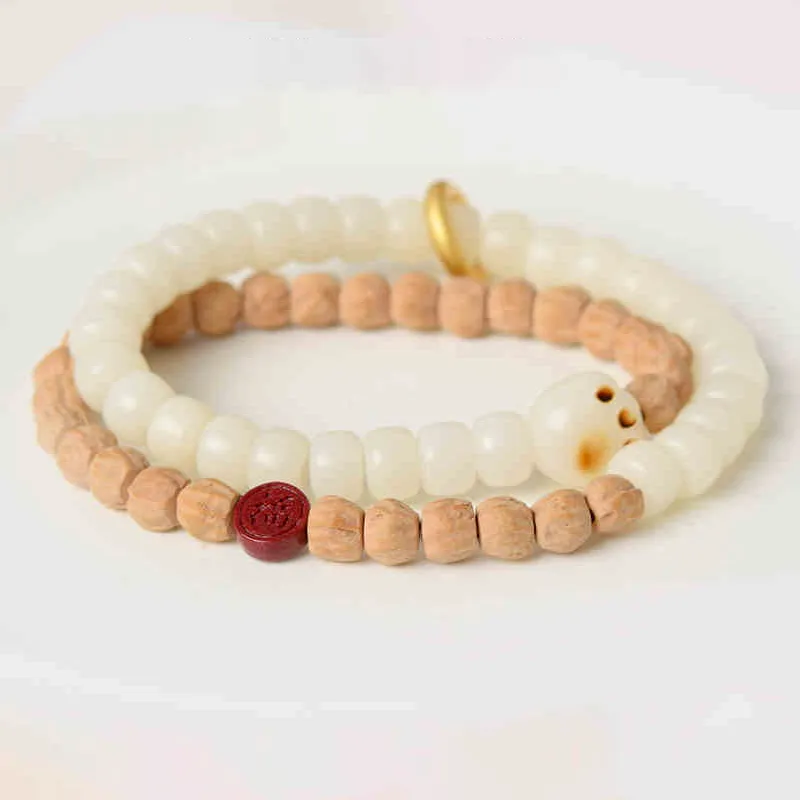 CUISHI Cacumen Platycladi Seeds Bracelets Unisex-1