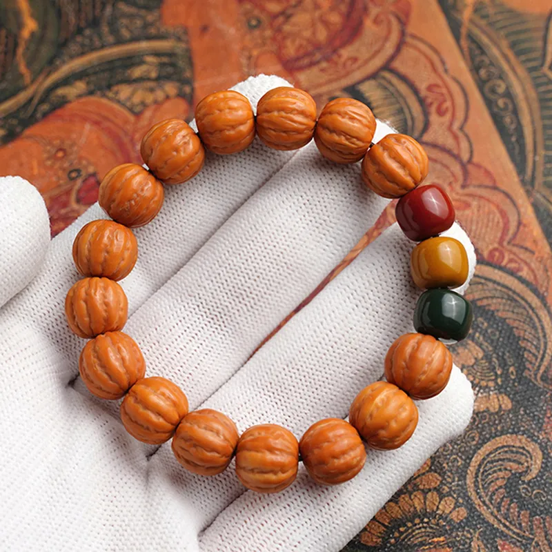 CUISHI Monkey Head Walnut Bracelets Unisex-2