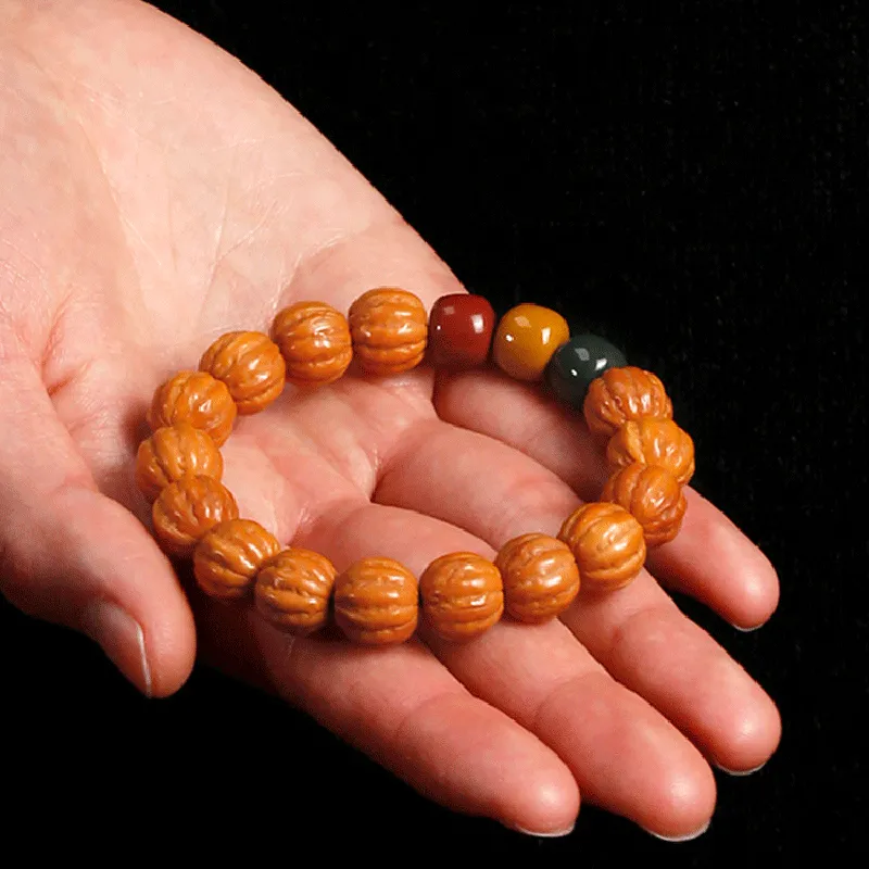 CUISHI Monkey Head Walnut Bracelets Unisex-4