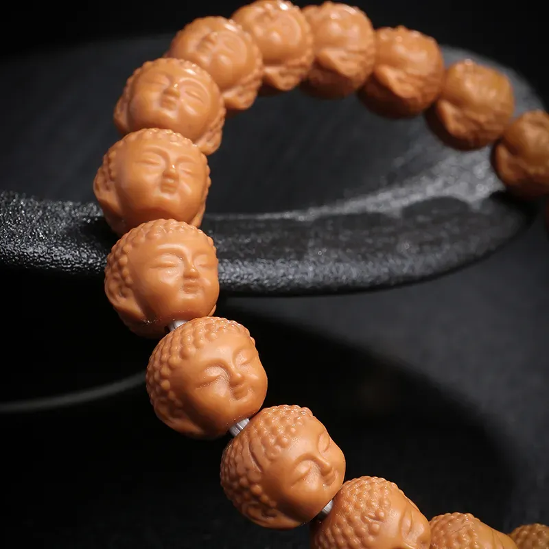 CUISHI Monkey Head Walnut Bracelets Women's-3