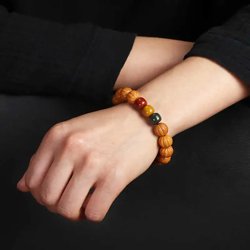 CUISHI Monkey Head Walnut Bracelets Unisex-6