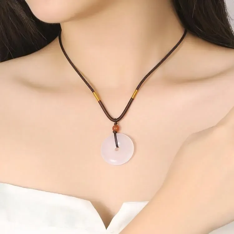 CUISHI Natural Chalcedony Pendants Unisex-1