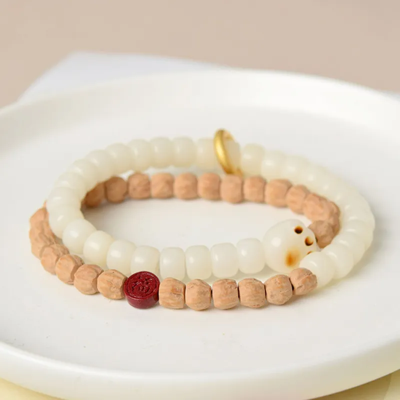 CUISHI Cacumen Platycladi Seeds Bracelets Unisex-3