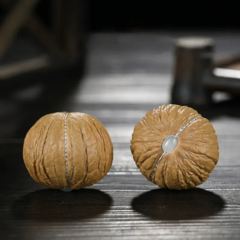 CUISHI Monkey Head Walnut Handlebar Piece Unisex-2