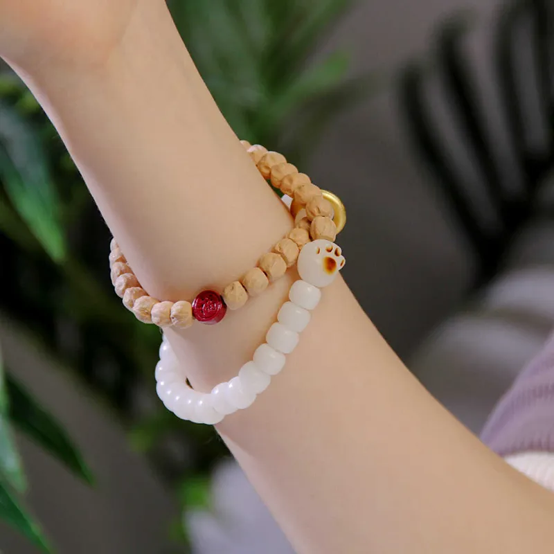 CUISHI Cacumen Platycladi Seeds Bracelets Unisex-4