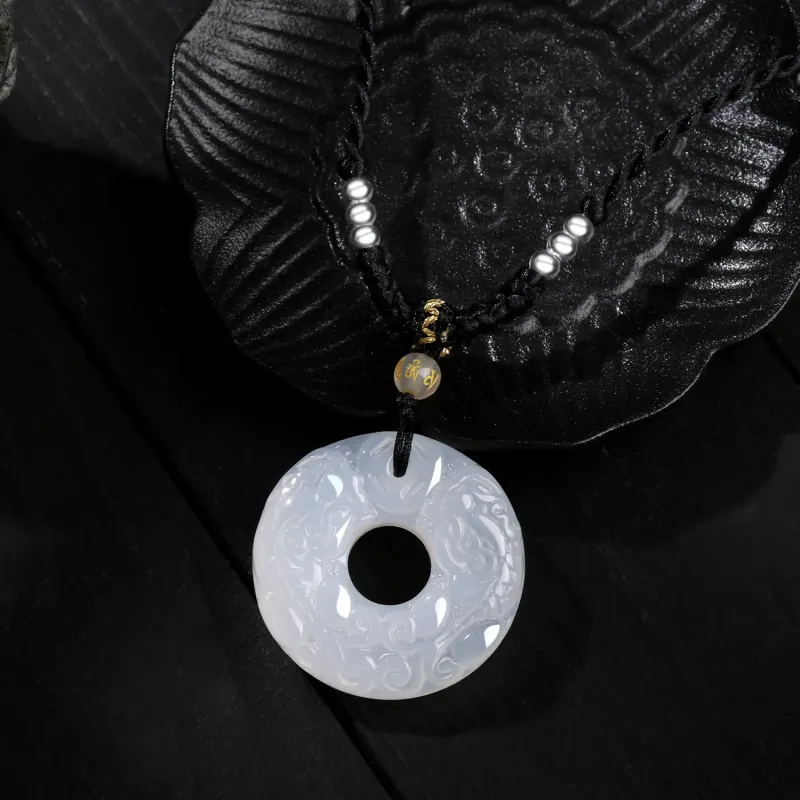 CUISHI Natural Chalcedony Pendants Unisex-3