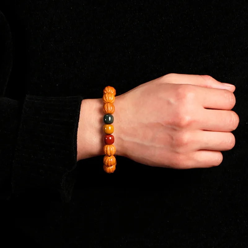 CUISHI Monkey Head Walnut Bracelets Unisex-5