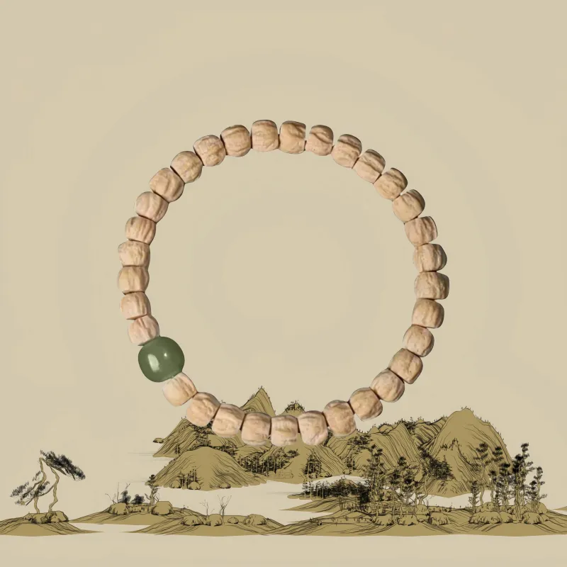 CUISHI Cacumen Platycladi Seeds Bracelets Unisex-4