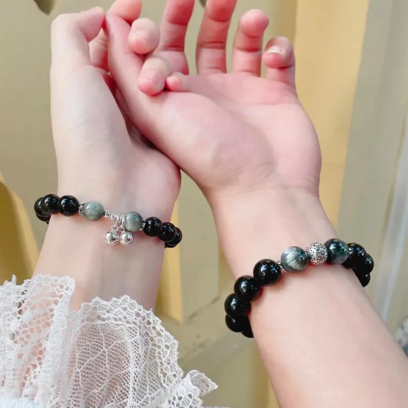CUISHI Natural Obsidian Bracelets Unisex-6