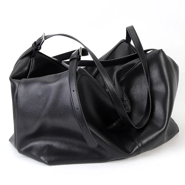 YOCAMU Cow Leather Tote Bag Shopping Bag Crossbody Bag Shoulder Bag Unisex Multicolor-2