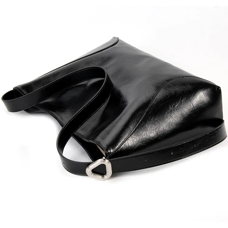 YOCAMU Genuine Leather Tote Bag Shopping Bag Shoulder Bag Crossbody Bag Large Size Unisex Multicolor-2