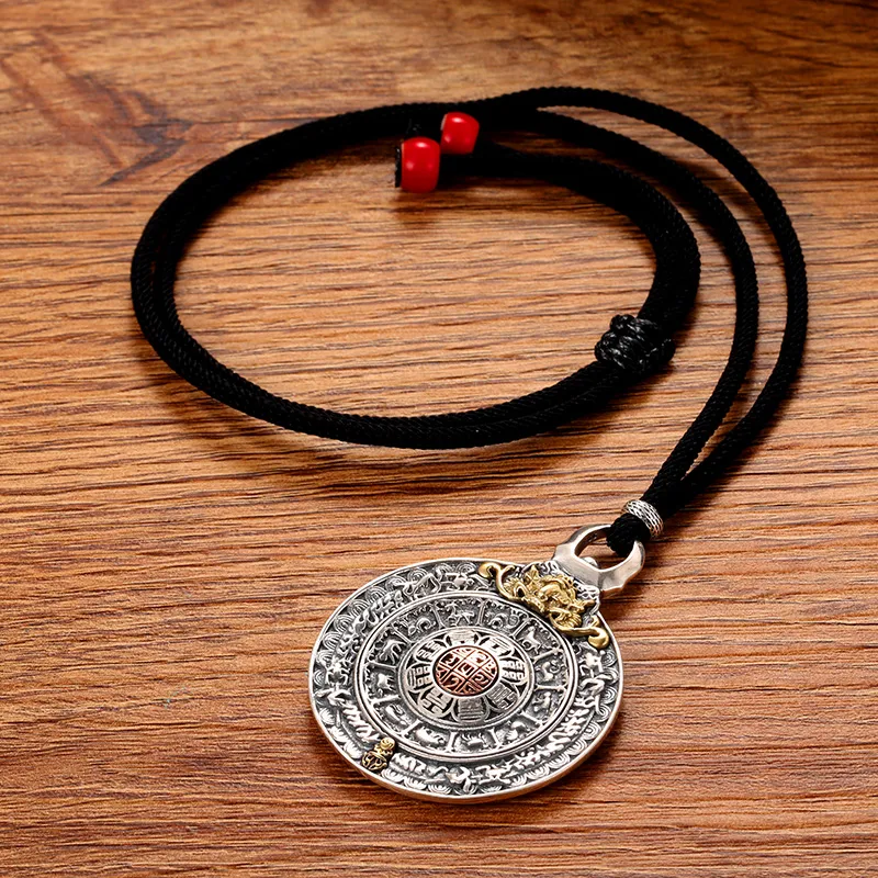PINK U 925 Sterling Silver Pendants Men's-3