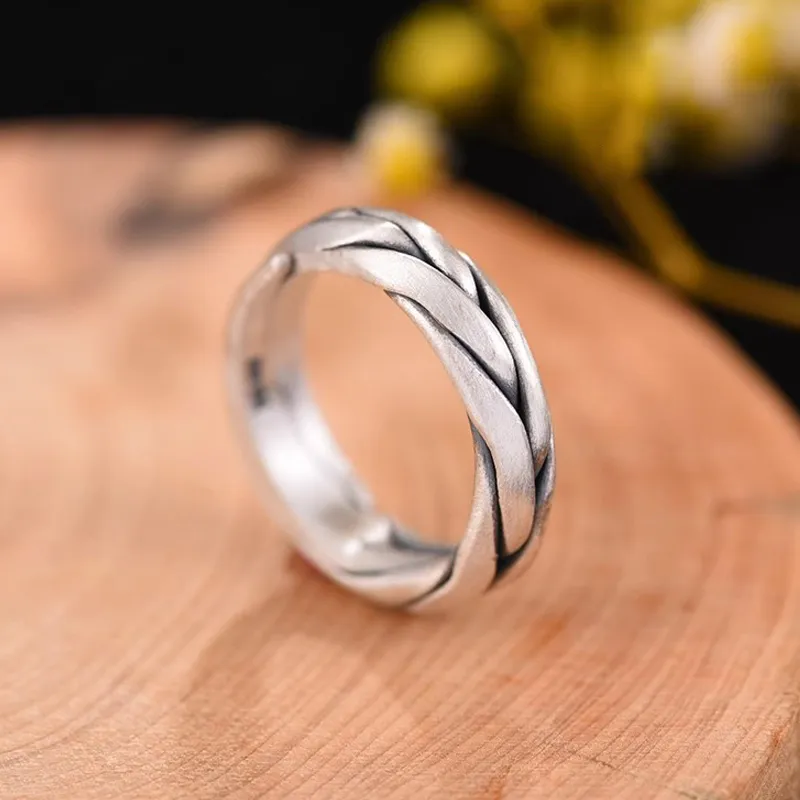 PINK U 999 Fine Silver Rings Unisex-3